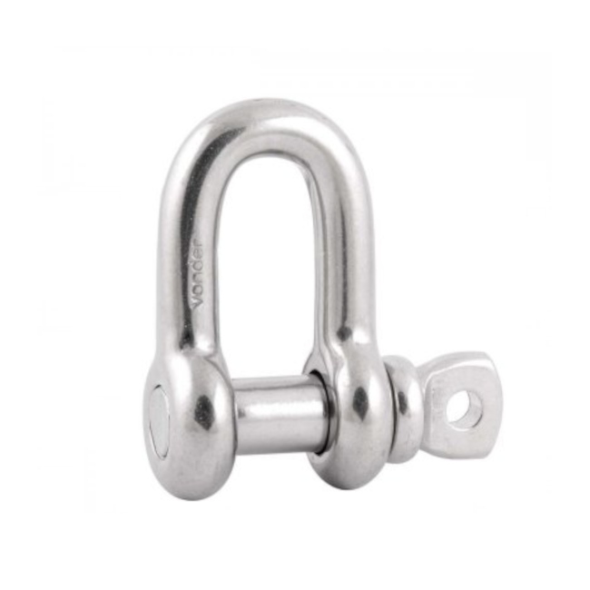 Manilha Reta para Cabo de Aço 1/2