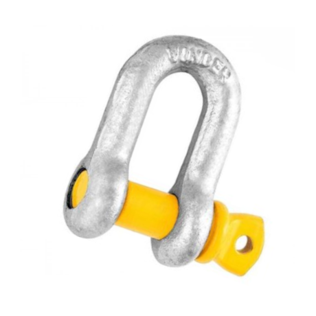 Manilha Reta para Cabo de Aço 1/4