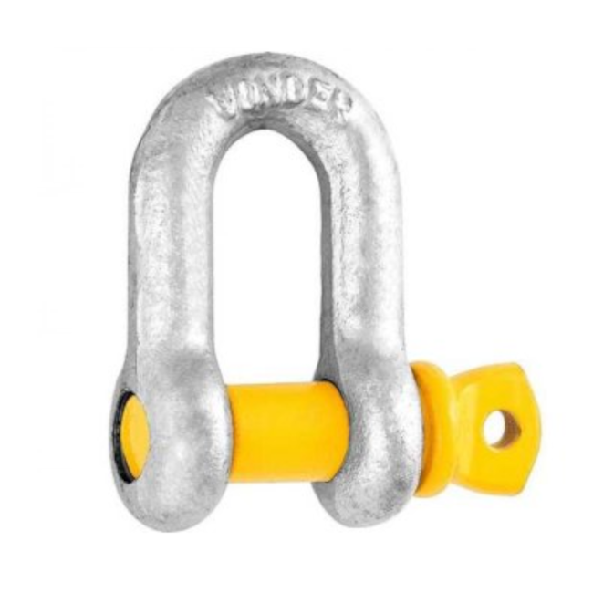 Manilha Reta para Cabo de Aço 1/4