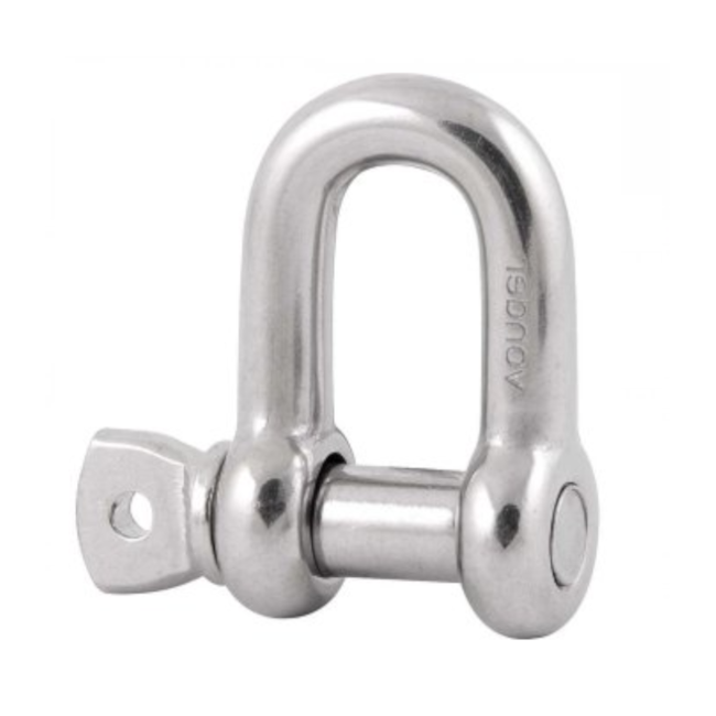 Manilha Reta para Cabo de Aço 3/8