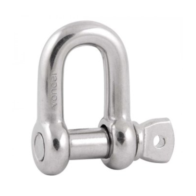 Manilha Reta para Cabo de Aço 3/8