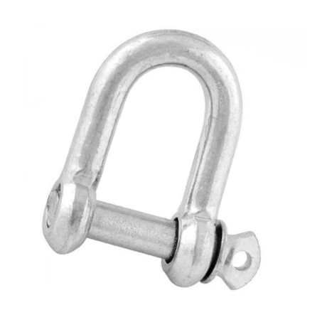 Manilha Reta para Cabo de Aço 5/16