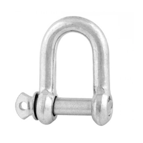 Manilha Reta para Cabo de Aço 5/16