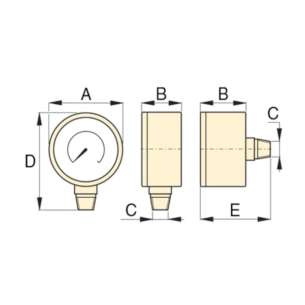 Manômetro Hidráulico de Pressão 700 Bar Face de 100mm G4039L ENERPAC-ae4e9475-7a23-47ba-b778-399609548ea1