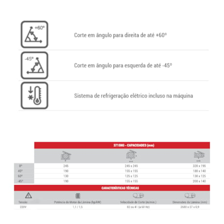 Máquina de Serra Fita Horizontal 245mm 220V S3715NG-H2 STARRET-30dcc480-ab23-4950-bcc7-c183853ad2a4