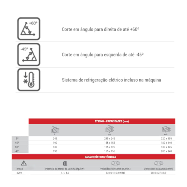 Máquina de Serra Fita Horizontal 245mm 220V S3715NG-H2 STARRET-82210590-ac34-4111-b1f5-0c74e1783ee8