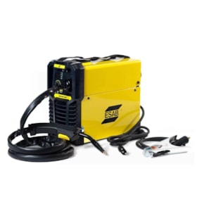 Máquina de Solda Inversora MMA 130A FT20% Monofásico Bivolt com Cabo BANTAM MIG 130 ESAB
