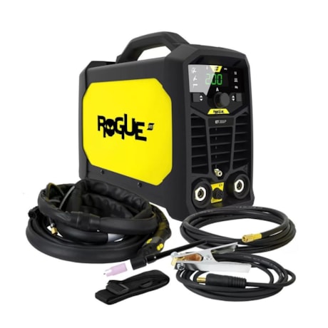 Máquina de Solda Inversora TIG/MMA 200A FT25% Monofásico 220V Alta Frequência com Tocha ROGUE ET 205IP ESAB-409bc593-9e04-400e-91f4-f94986829106