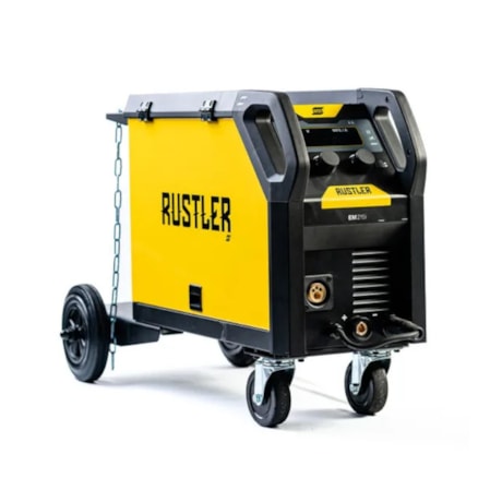 Máquina Inversora de Solda MIG/MMA 200A com Cabos Monofásico RUSTLER EM 215I ESAB