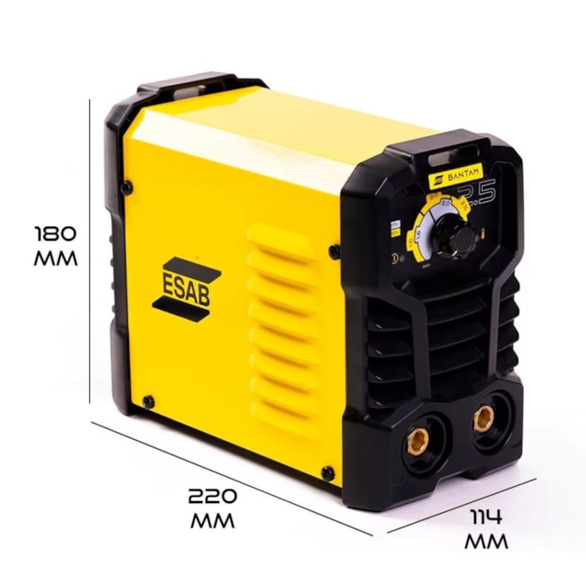 Máquina Inversora de Solda MMA 120A FT100% Monofásica Bivolt com Cabos BANTAM 2.5 ESAB-dc23d086-2868-4192-ba16-cd98d308b0d0