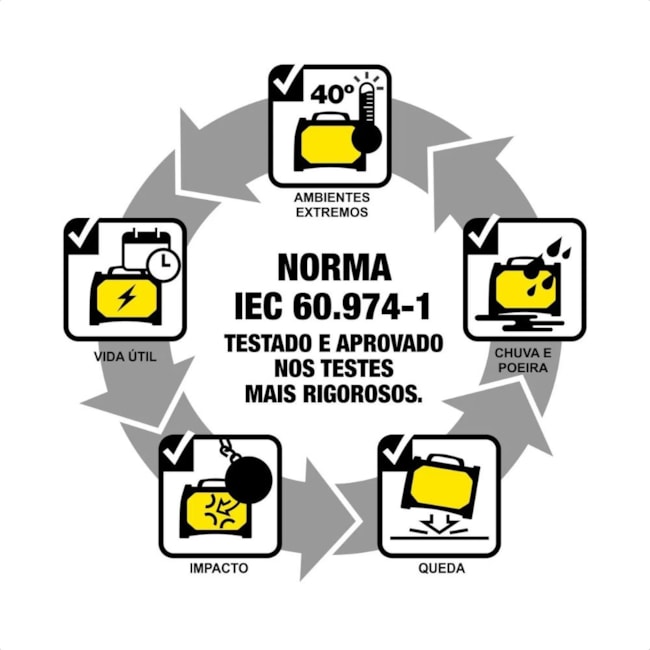 Máquina Inversora de Solda MMA 120A FT100% Monofásica Bivolt com Cabos BANTAM 2.5 ESAB-73134154-3439-4694-80c0-c825d42d8462