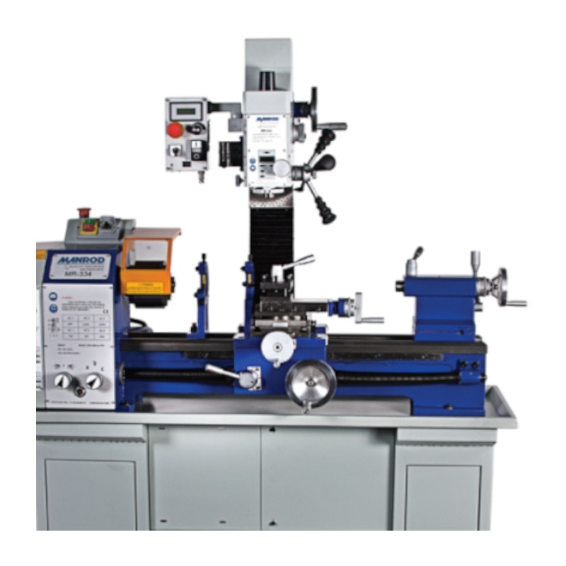 Máquina Multifuncional Torno + Furadeira + Fresadora Monofásico MR