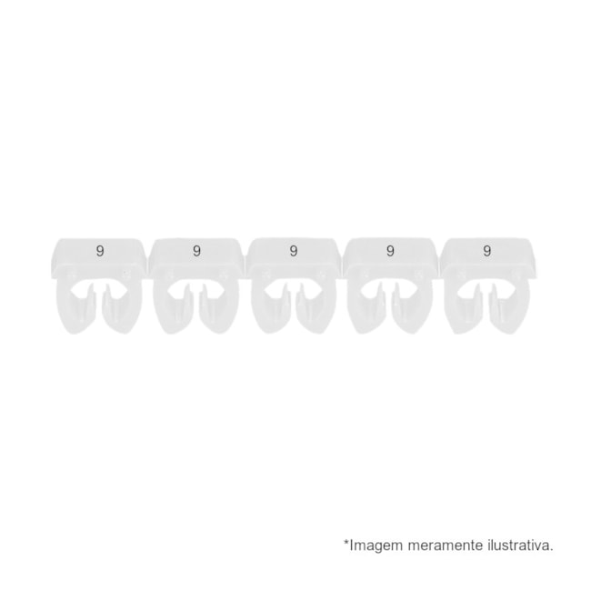 Marcador de Cabos de 1.5 a 2.5mm² Branco n°9 38229 CEMAR-f57050aa-2a2d-4ae5-9f2e-987e6e6f5688