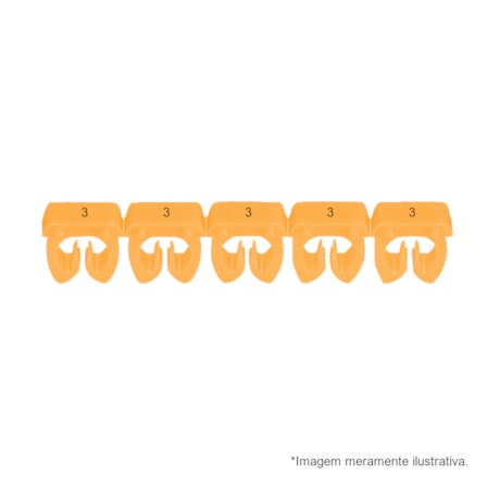 Marcador de Cabos de 1.5 a 2.5mm² Laranja n°3 38223 CEMAR-fb60df01-af20-4764-8a53-a1b25612aca3