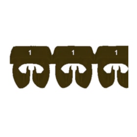 Marcador de Cabos de 1.5 a 2.5mm² Marrom n°1 38221 CEMAR