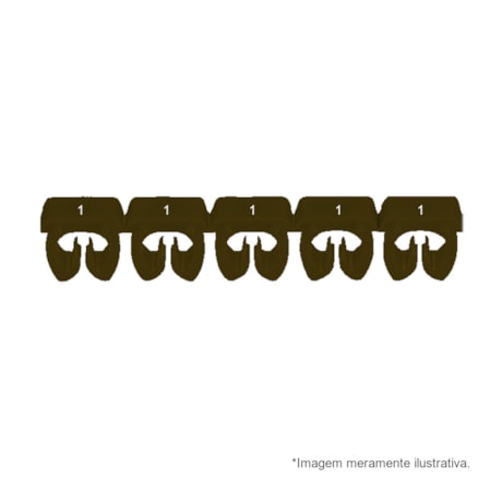 Marcador de Cabos de 1.5 a 2.5mm² Marrom n°1 38221 CEMAR-b3f867ec-82ae-4999-a45f-3c7f486bc44e