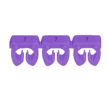 Marcador de Cabos de 1.5 a 2.5mm² Violeta Roxo n°7 38227 CEMAR