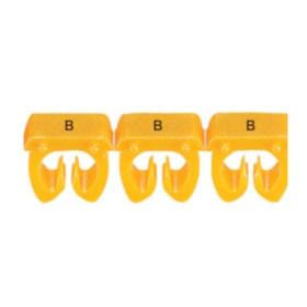 Marcador de Cabos de 4 a 6mm² Amarelo Letra B 38361 CEMAR