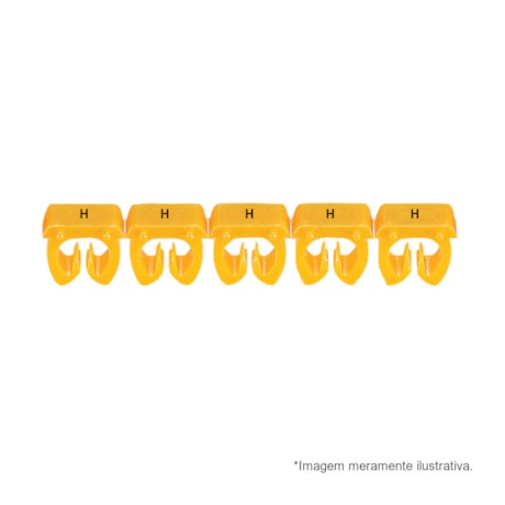 Marcador de Cabos de 4 a 6mm² Amarelo Letra H 38367 CEMAR-3b1a914f-d95a-4e1f-b997-537d5c1b9018