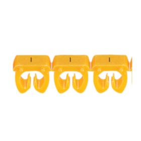 Marcador de Cabos de 4 a 6mm² Amarelo Letra I 38368 CEMAR