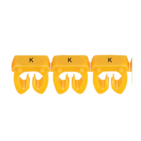 Marcador de Cabos de 4 a 6mm² Amarelo Letra K 38370 CEMAR-35485922-9ab5-4f8e-a503-0c59ccff75cf