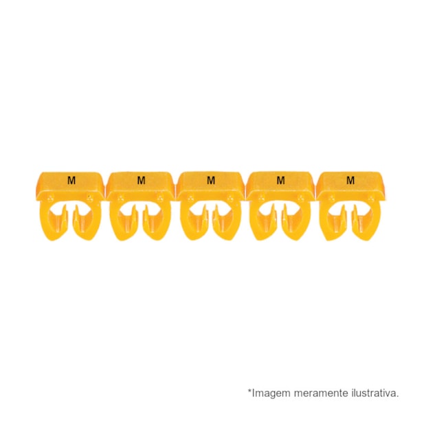 Marcador de Cabos de 4 a 6mm² Amarelo Letra M 38372 CEMAR-144e8895-a1a2-405c-ab11-6fe0f60b48b1