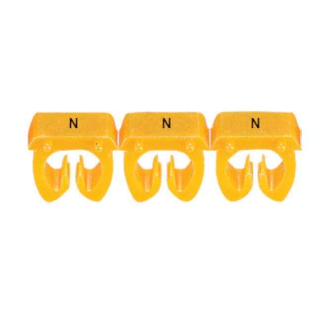 Marcador de Cabos de 4 a 6mm² Amarelo Letra N 38373 CEMAR-0c28205e-f37e-4e0a-8895-b14e9f66bc78