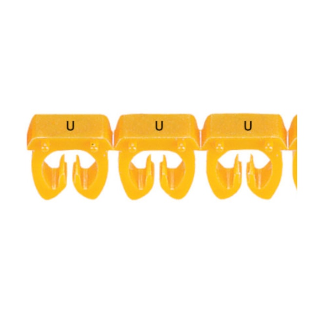 Marcador de Cabos de 4 a 6mm² Amarelo Letra U 38380 CEMAR-ee93340b-7fe6-4fd8-b825-24a4fe67cd71