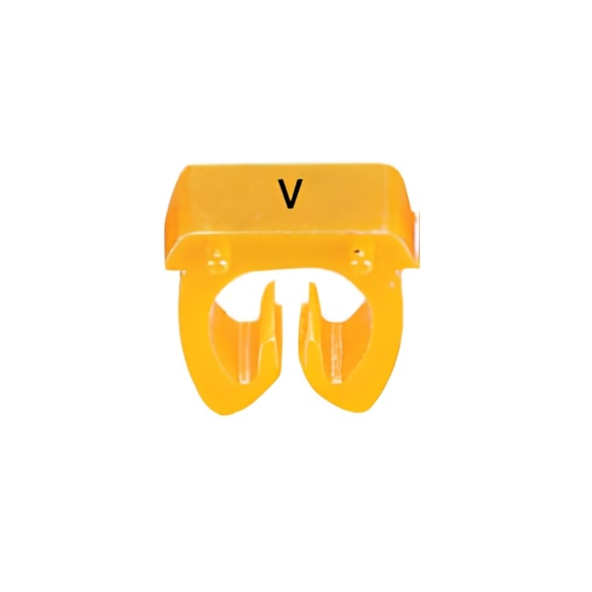 Marcador de Cabos de 4 a 6mm² Amarelo Letra V 38381 CEMAR-08f90115-0e2e-4521-876b-7f479c2179a3