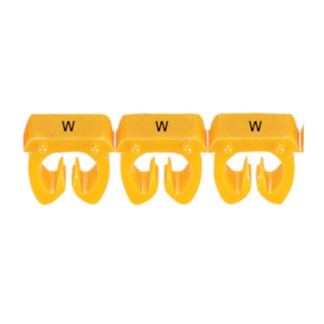 Marcador de Cabos de 4 a 6mm² Amarelo Letra W 38382 CEMAR-d52421df-a823-4109-86f9-3a8b1d00e6e0