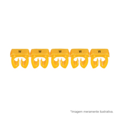 Marcador de Cabos de 4 a 6mm² Amarelo Letra W 38382 CEMAR-7d2ec7a2-816f-491e-9e06-74d048242ace
