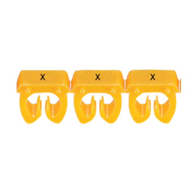 Marcador de Cabos de 4 a 6mm² Amarelo Letra X 38383 CEMAR-3f1c51ca-99ff-4ead-83e0-28e1d74bb755