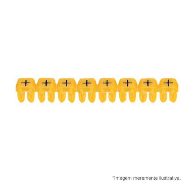 Marcador de Cabos de 4 a 6mm² Amarelo Símbolo + 38292 CEMAR-4f203efc-341a-46d0-a54a-0b53e7444d05