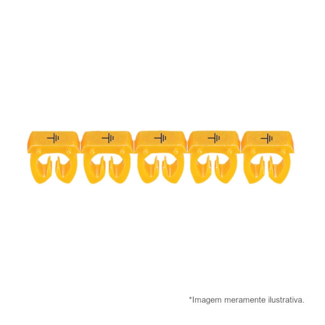 Marcador de Cabos de 4 a 6mm² Amarelo Símbolo Terra 38296 CEMAR-1098280e-d408-411b-b023-75d2ef2e7531