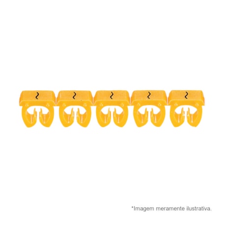 Marcador de Cabos de 4 a 6mm² Amarelo Símbolo ~ 38294 CEMAR-6a0bd32b-1dfc-474a-8f0a-e6fdb0d6ffcf