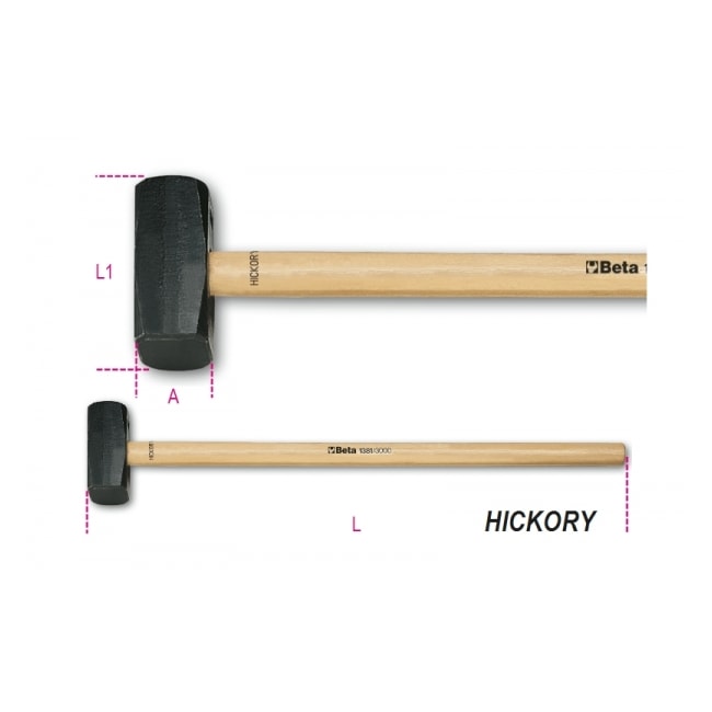 Marreta 3000gr com Cabo em Madeira 1381 BETA-fa8acb88-062f-411c-ada9-ccd178dd9b64