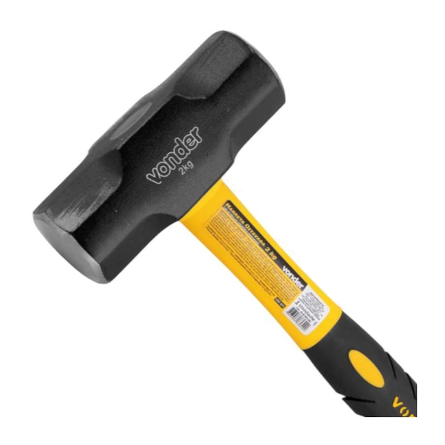 Marreta Oitavada 2 Kg com Cabo de Fibra 3589004200 VONDER-492dbde6-8d8f-427b-aa06-4567fabb1eab