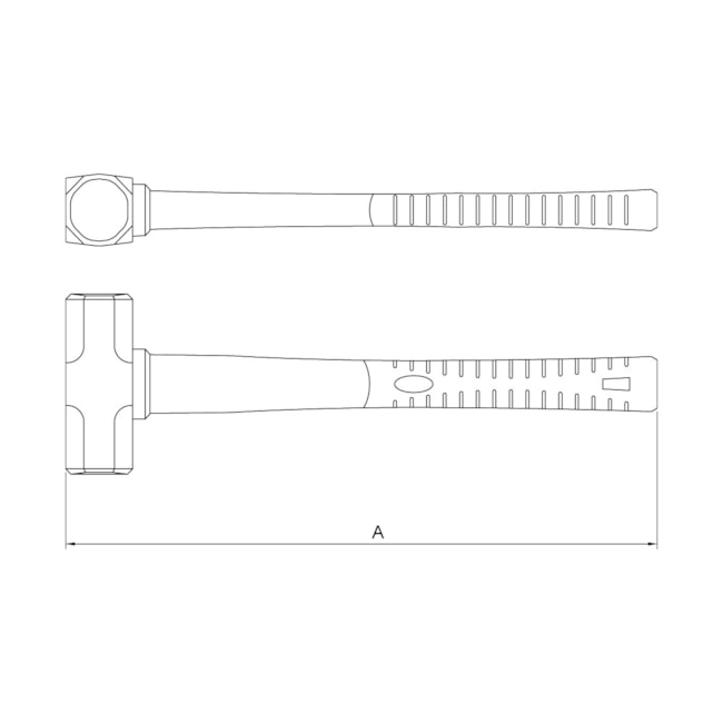 Marreta Oitavada Cobre-Berílio Antifaiscante com Cabo 2500G 44235/005 TRAMONTINA PRO-cbec71a8-fe63-4977-a1a8-8b3ca2d6b0ca