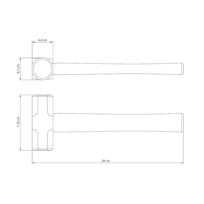 Marreta Oitavada com Cabo de Madeira 1500g 40508/003 TRAMONTINA-f5bd948c-5aa3-46ef-a012-a0215c32c69f