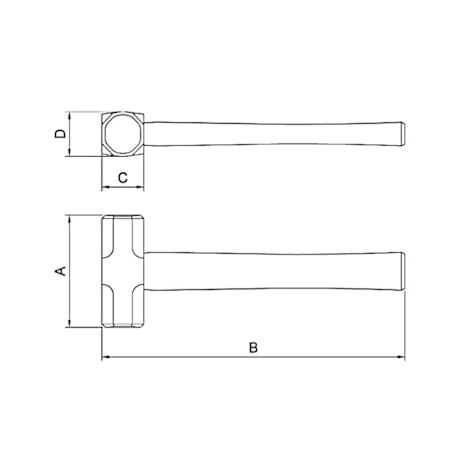 Marreta Oitavada com Cabo de Madeira 2000g 40500/004 TRAMONTINA-7859c5d1-40e6-47c9-9d66-224085f7c994