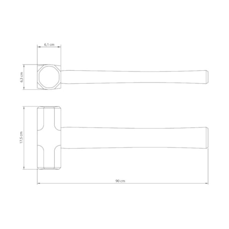 Marreta Oitavada com Cabo de Madeira 5000g 40508/010 TRAMONTINA-522c3f2e-d935-4924-94bf-9d115724a203