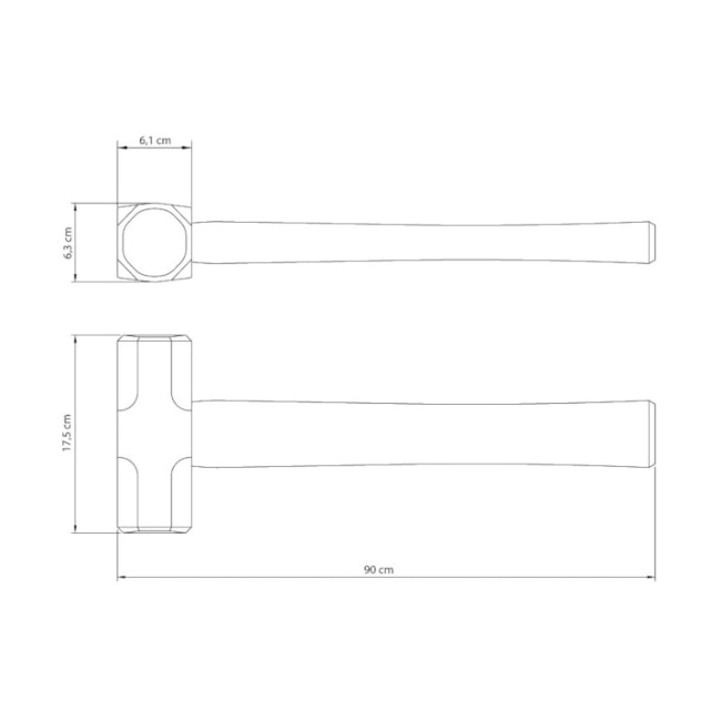 Marreta Oitavada com Cabo de Madeira 5000g 40508/010 TRAMONTINA-687c1ce7-f8f9-4e3d-839f-2f797fd47048