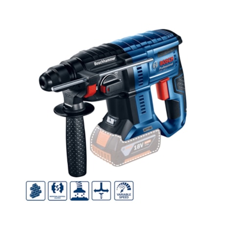 Martelete Perfurador de Impacto 20mm 18V sem Bateria e Carregador GBH 180-LI BOSCH-d2aaa10e-d632-4889-a9d3-b094ffffe7bc