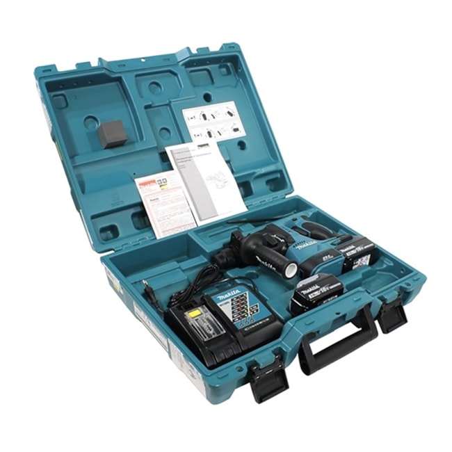 Martelete Perfurador Rompedor 18V 2 Baterias Bivolt com Maleta DHR242RFE MAKITA-0d048fde-b9ab-4a11-80bc-2465d4693aa3