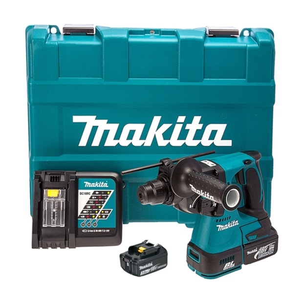 Martelete Perfurador Rompedor 18V 2 Baterias Bivolt com Maleta DHR242RFE MAKITA-e3cd437c-9cb8-4fbe-b12f-8f88a7e20c64