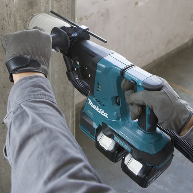 Martelete Perfurador Rompedor 18V 28MM com 2 Baterias 5.0Ah 1 Carregador Duplo 220V DHR281PT2J MAKITA-eb4270bf-be1c-45ac-ad2f-3bacd2d39da3