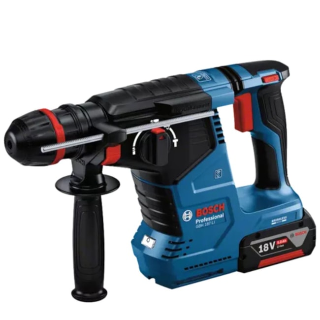 Martelete Perfurador Rompedor 24mm 18V 4.0Ah com 2 Baterias 1 Carregador e Maleta GBH 187-LI BOSCH-d7c58095-ae7b-40ef-89f1-322e540f853e