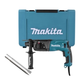 Martelete Perfurador Rompedor 24mm 800W MAKITA + Ponteiro e Talhadeira
