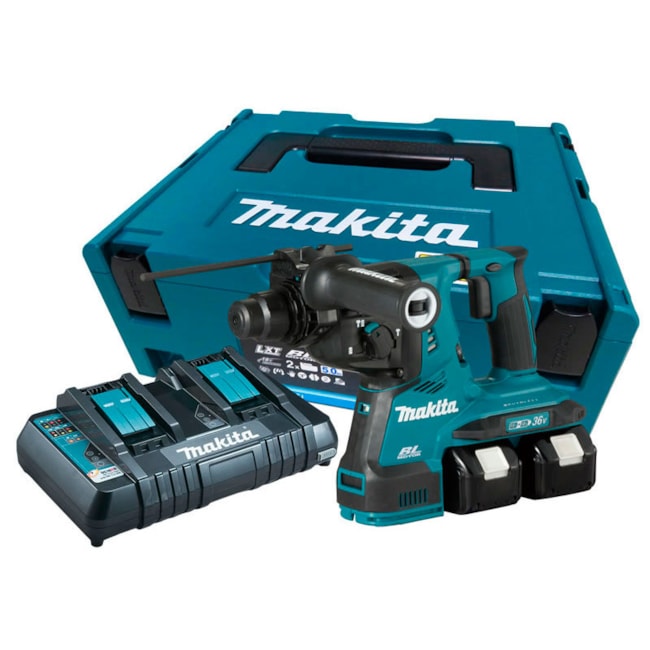 Martelete Perfurador Rompedor 36V 28MM com 2 Baterias 5.0Ah Carregador 220V e Maleta DHR282PT2J MAKITA-f46b3598-bdb6-498c-887f-1c5731d2e45a