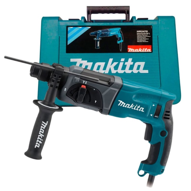 Martelete Perfurador Rompedor 800W 24MM 220V com Maleta HR2470T MAKITA-fc9eedf0-5dca-4a6a-92a1-4af8f852a125